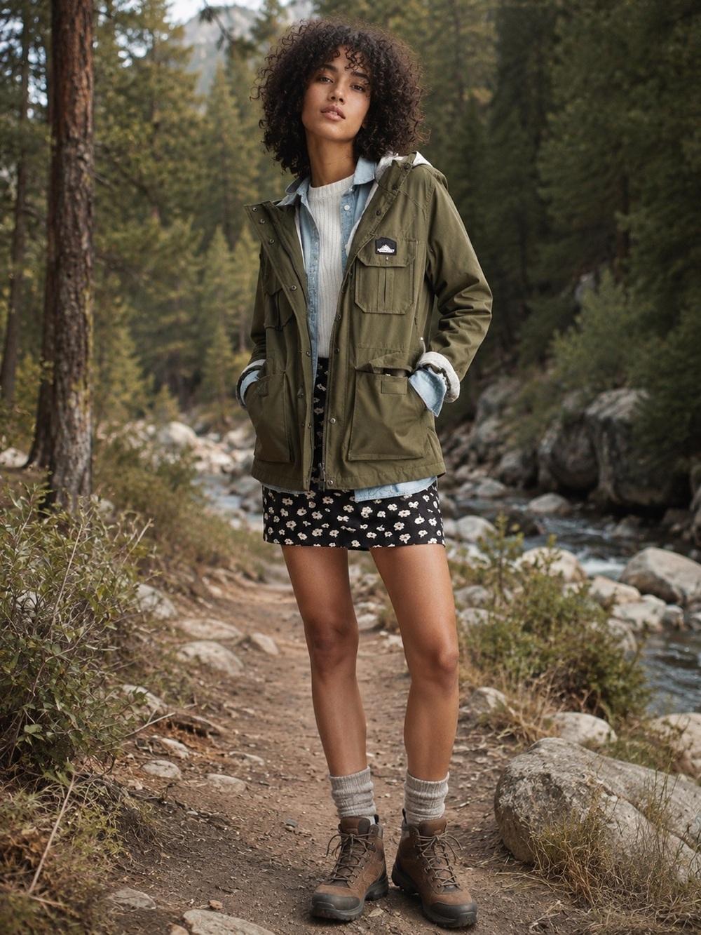 New Madewell x Penfield Kasson Olive Green Mountain Parka Women’s Sz S